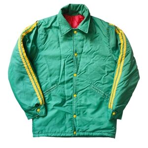 Avon Sportswear Green Bomber Jacket with Yellow Stripes